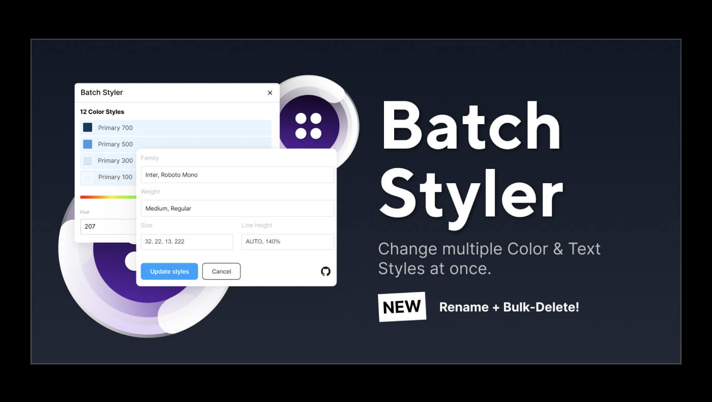 Batch Styler plugin for Figma