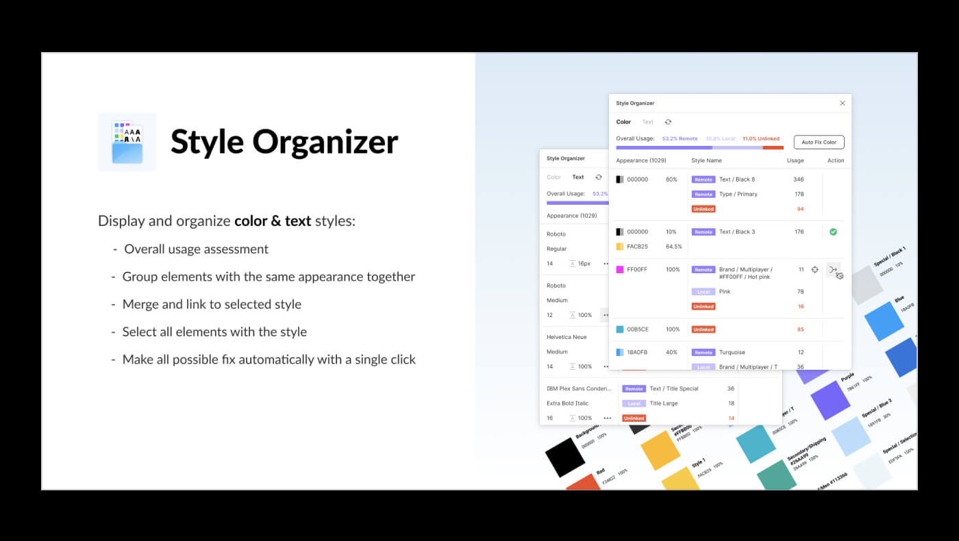 Style Organizer plugin