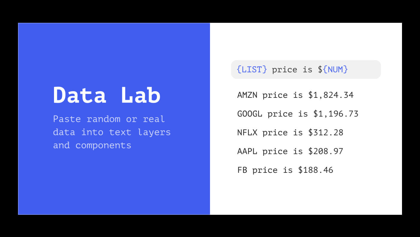 Data Lab plugin for Figma