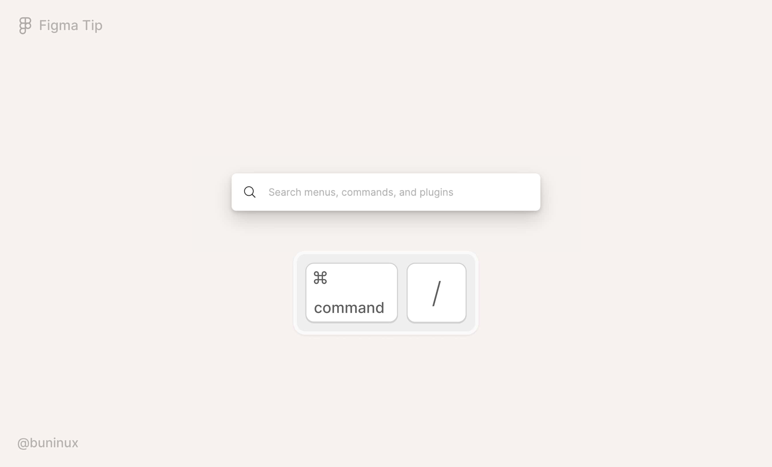 Use Quick actions commands menu in Figma