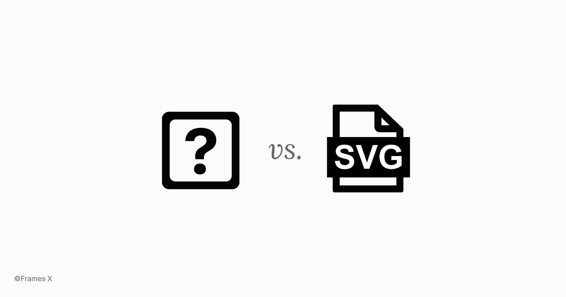 SVG vs Text symbols