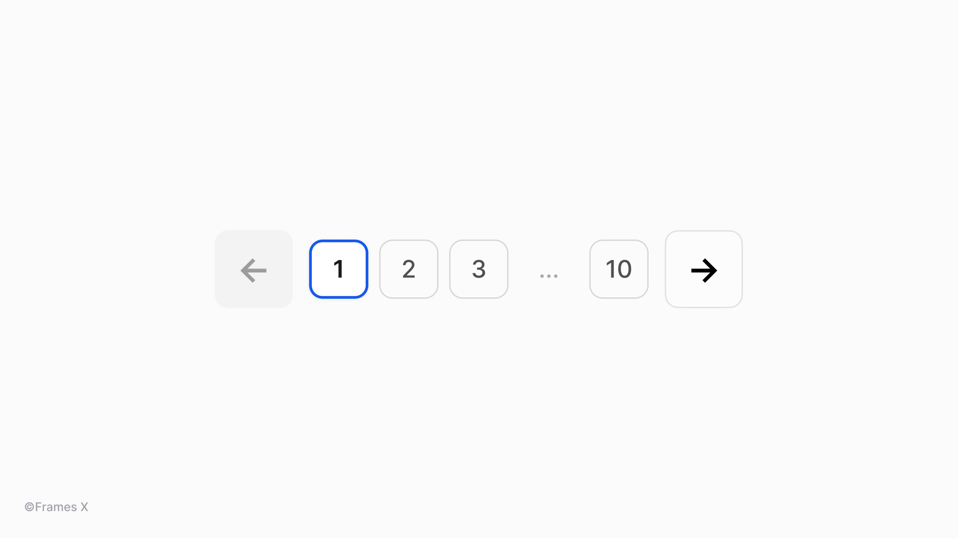 Symbols for pagination UI